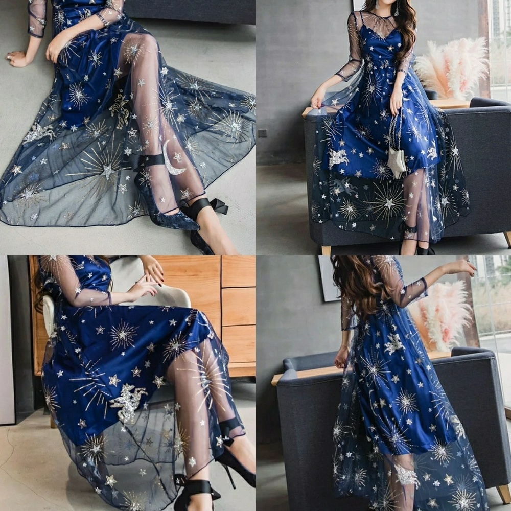 Glittering Midi Dress